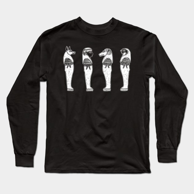 The Four Sons of Horus Long Sleeve T-Shirt by LaForma